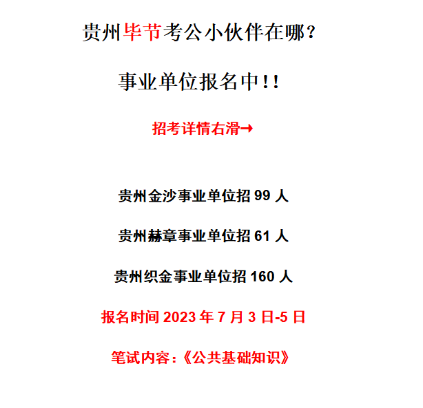 金沙县事业单位招聘职位表全面解析