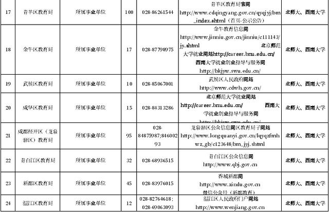 成都事业编2024年招聘岗位表概览与深度分析