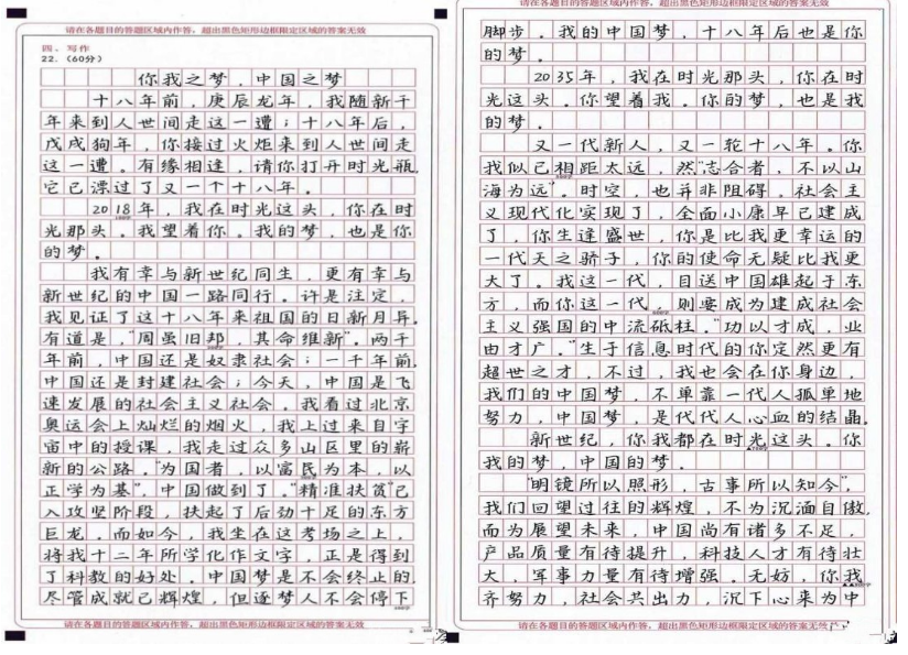 高考语文作文满分及探究解析