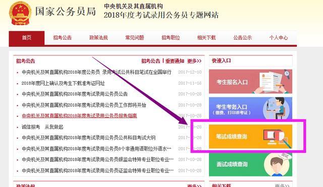 国家公务员考试成绩查询指南，步骤与注意事项全解析