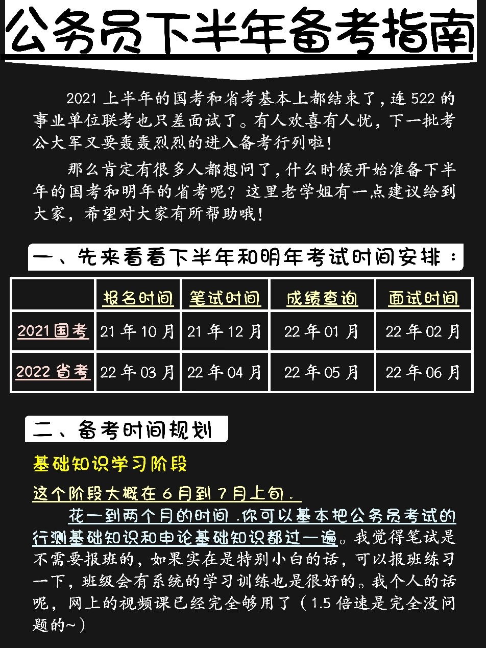 公务员考试备考时间规划，最佳备考起始时间解析