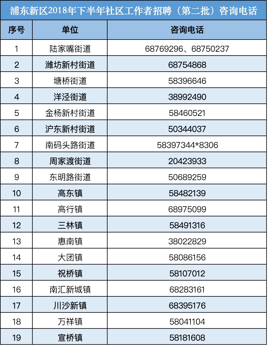 浦东新区下半年社工公开招聘，新机遇与挑战之门