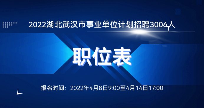 武汉事业单位招聘资讯全面解析