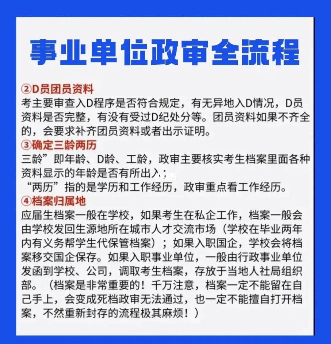 事业编政审流程及主体详解